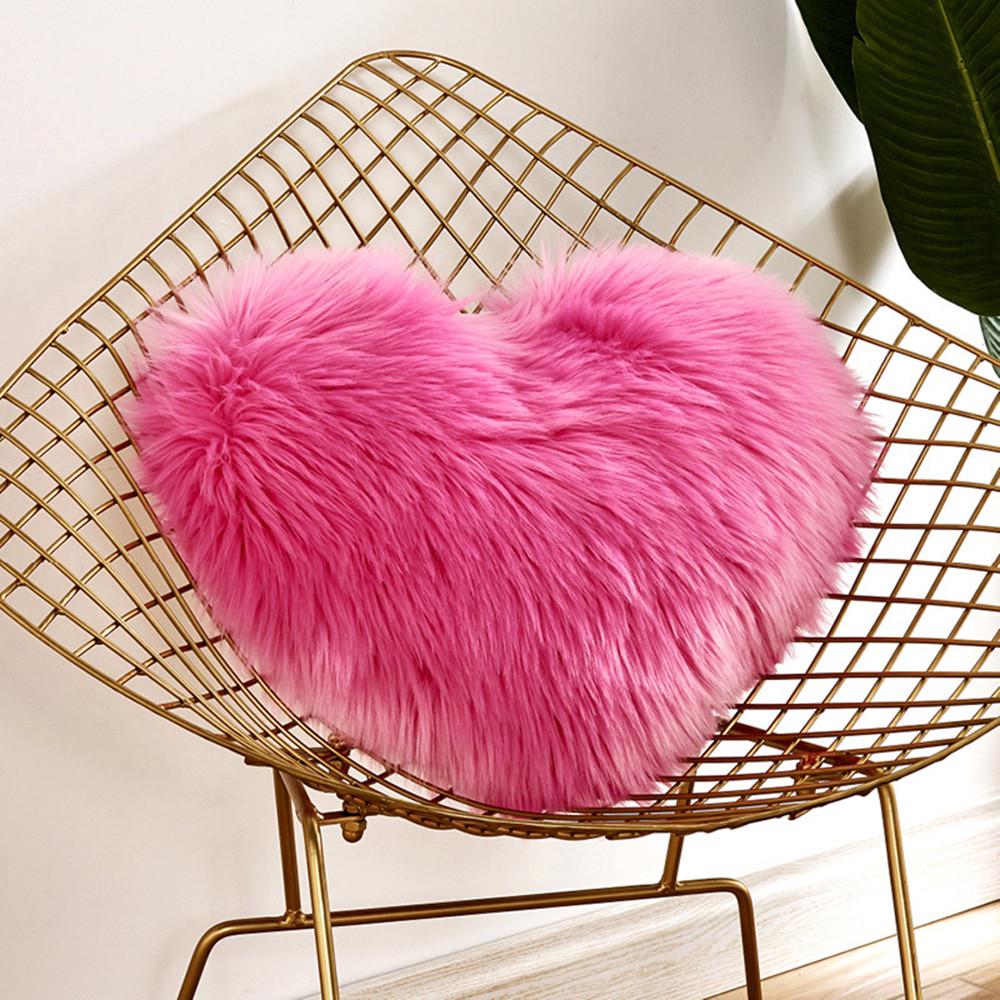 Heart Shape Throw Pink Pillow Sofa Car Home Decorative Cushion best gift for your loved one